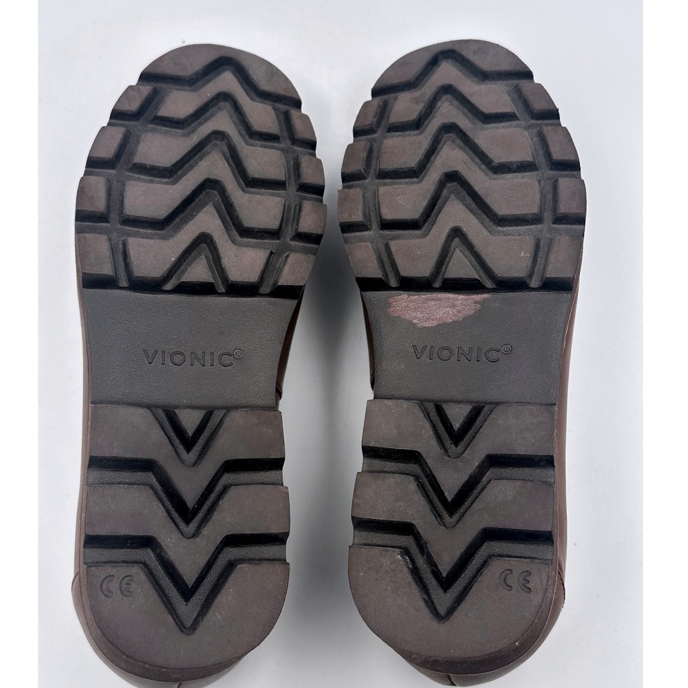 Vionic Kensley Brown Leather Slip On Loafers Women's Size 6.5 - Picture 7 of 7